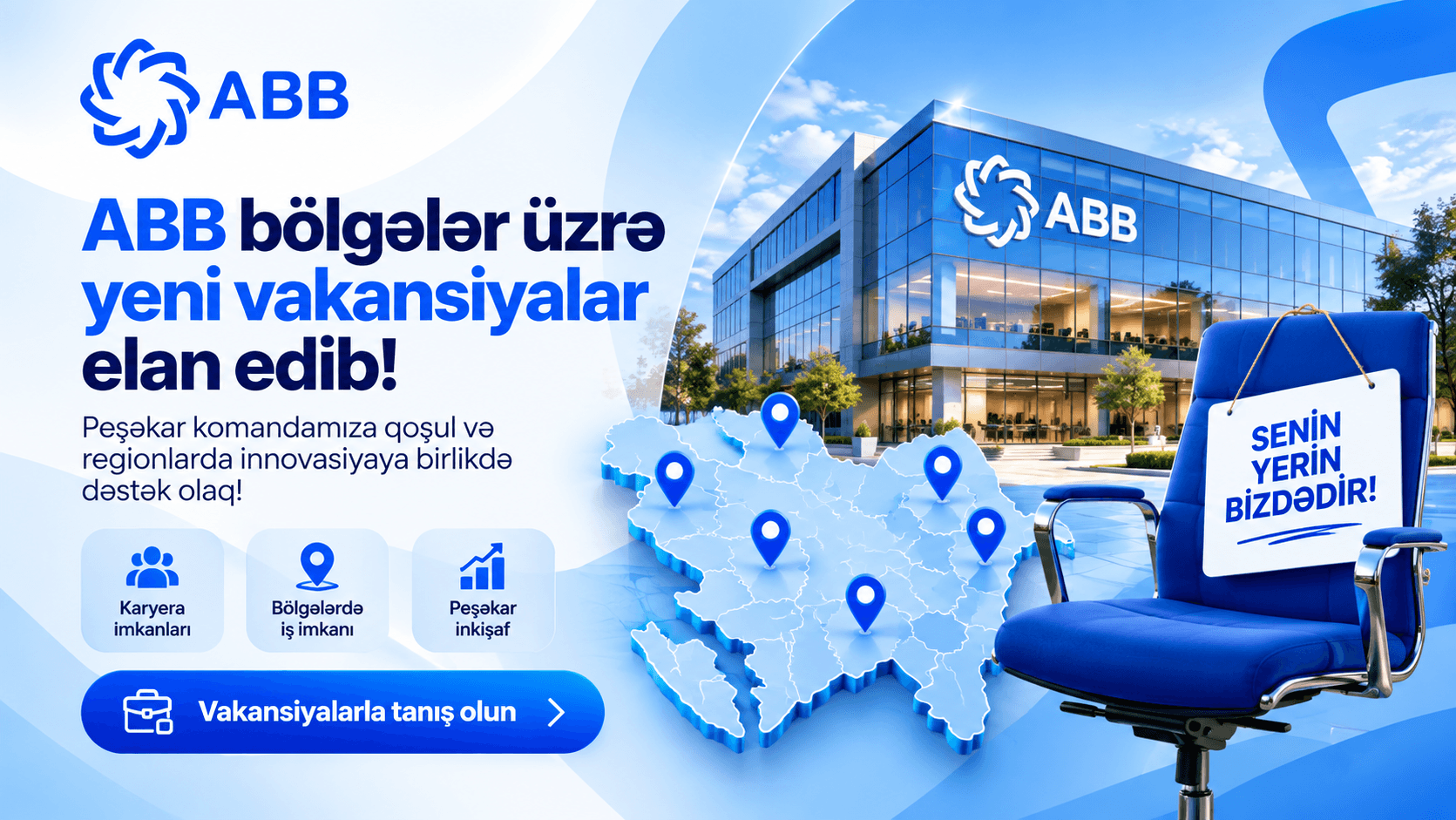ABB bölgələr üzrə yeni vakansiyalar elan edib!