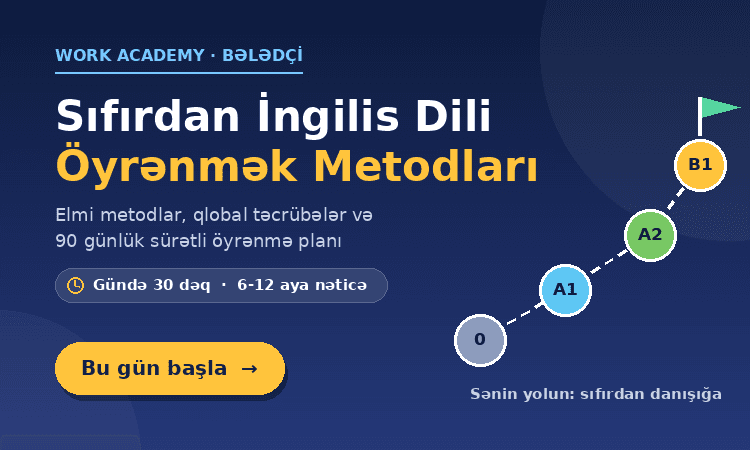 Sıfırdan İngilis Dili Öyrənmək Metodları