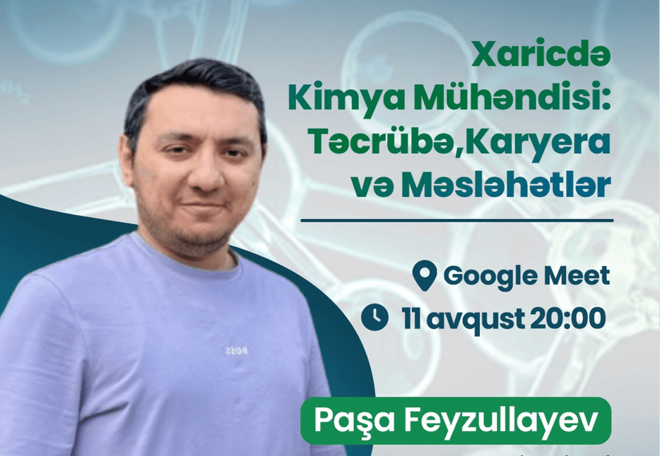 KİMYA MÜHƏNDİSLİYİ üzrə ONLINE seminar!