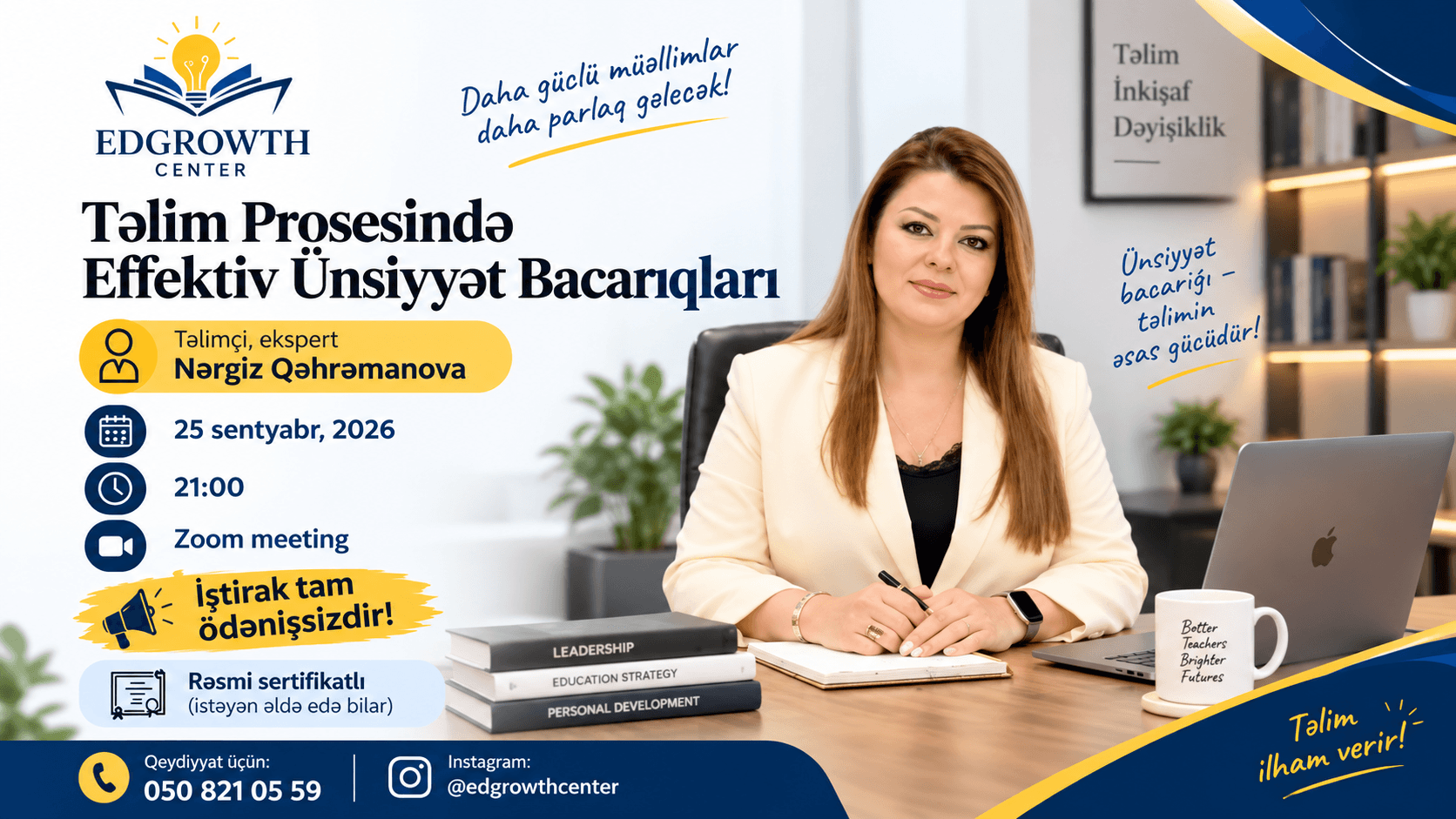 “Təlim Prosesində Effektiv Ünsiyyət Bacarıqları” təlimi