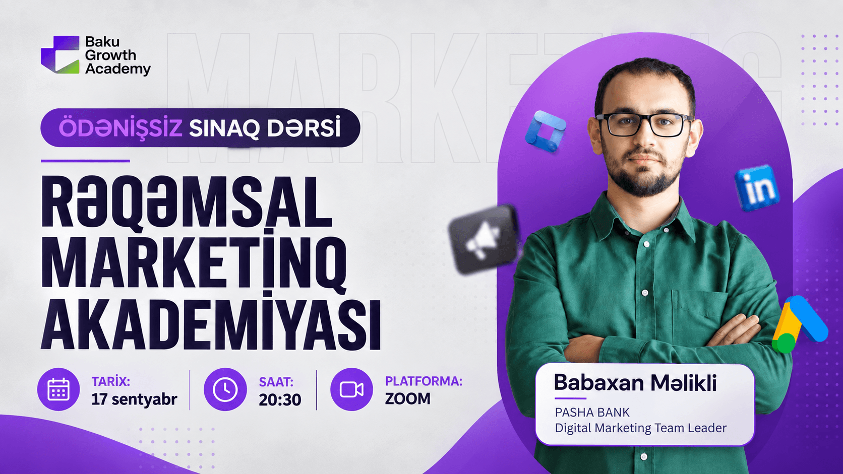 Rəqəmsal Marketinq Akademiyası təlimi