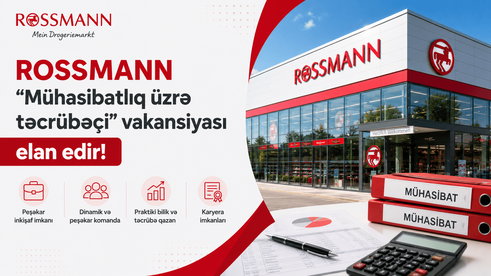 Rossmann Mühasibatlıq üzrə Təcrübəçi Vakansiyası Elan Edir!